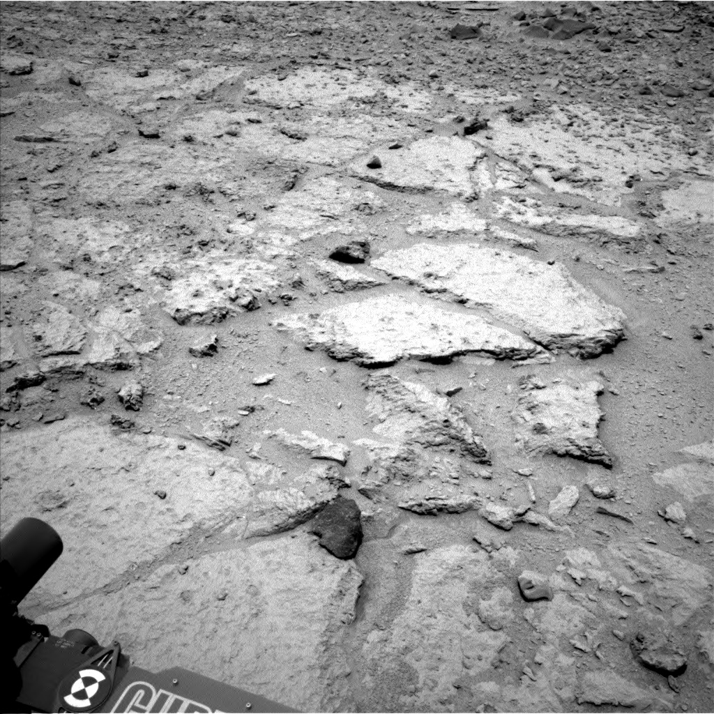 Nasa's Mars rover Curiosity acquired this image using its Left Navigation Camera on Sol 308, at drive 608, site number 6