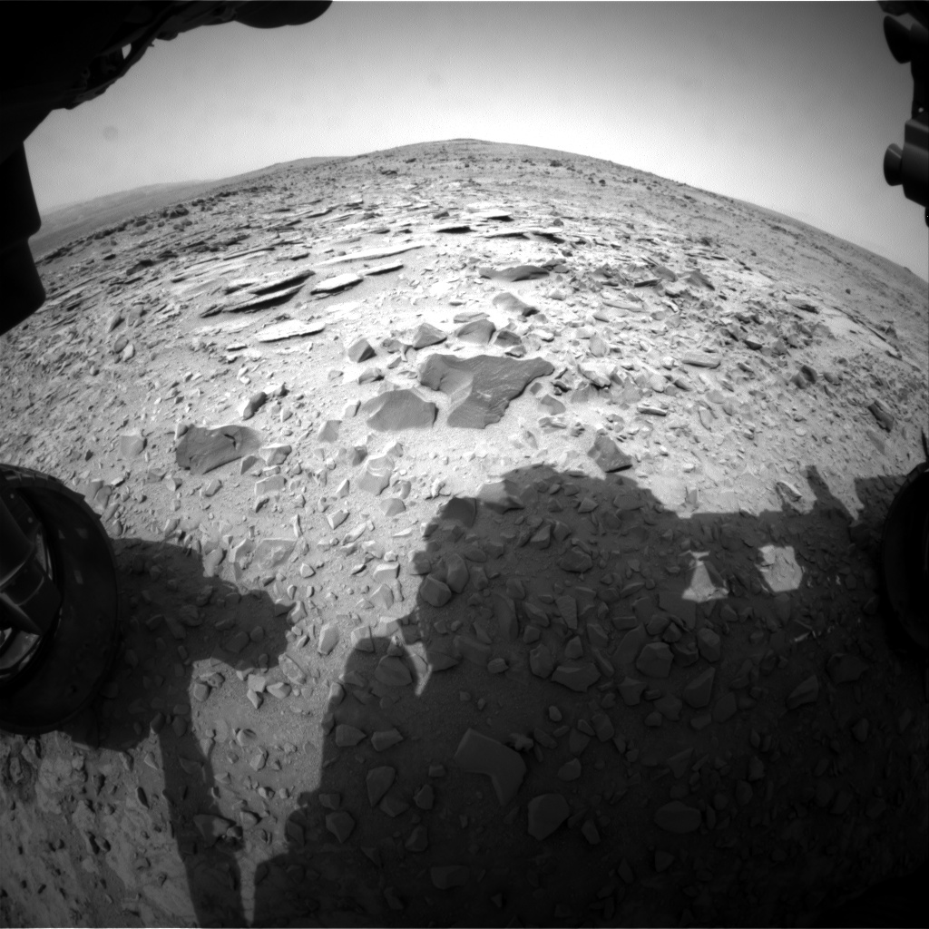 Nasa's Mars rover Curiosity acquired this image using its Front Hazard Avoidance Camera (Front Hazcam) on Sol 309, at drive 646, site number 6