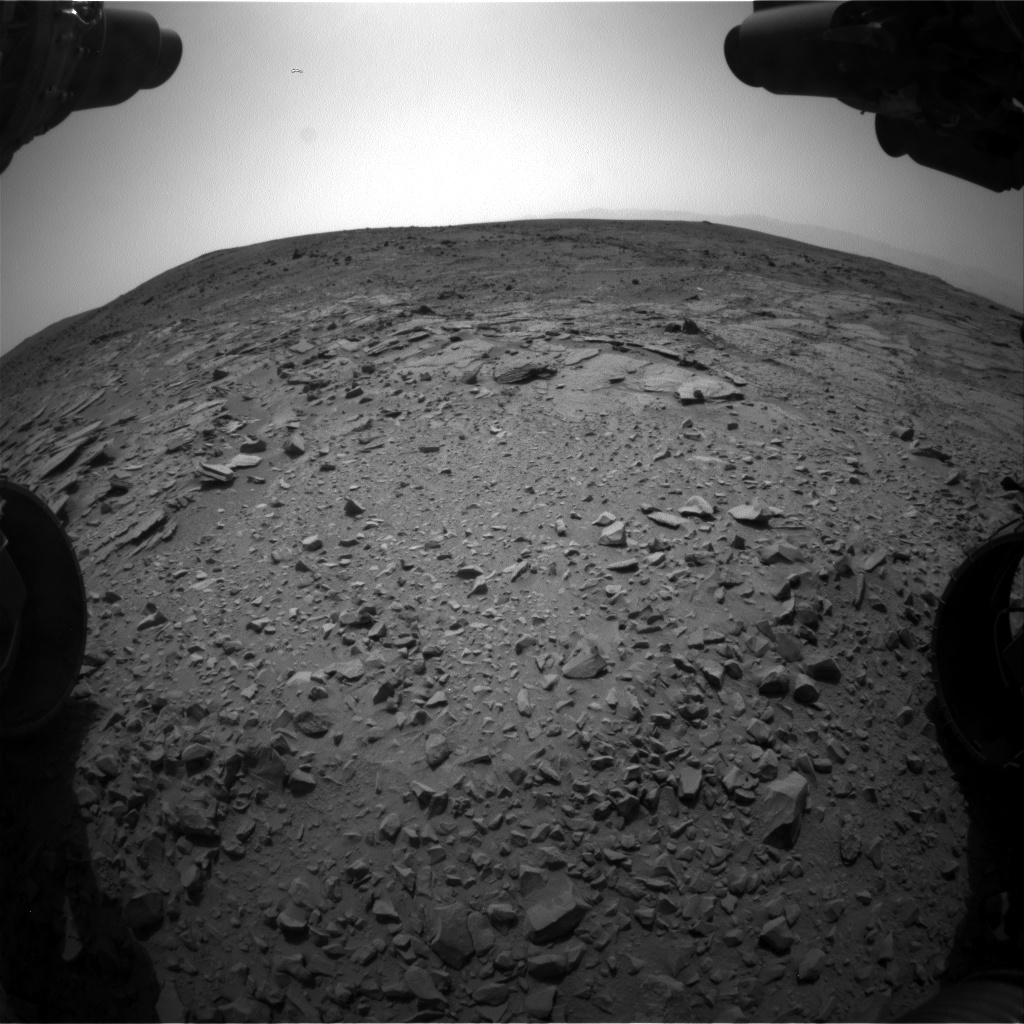 Nasa's Mars rover Curiosity acquired this image using its Front Hazard Avoidance Camera (Front Hazcam) on Sol 309, at drive 658, site number 6