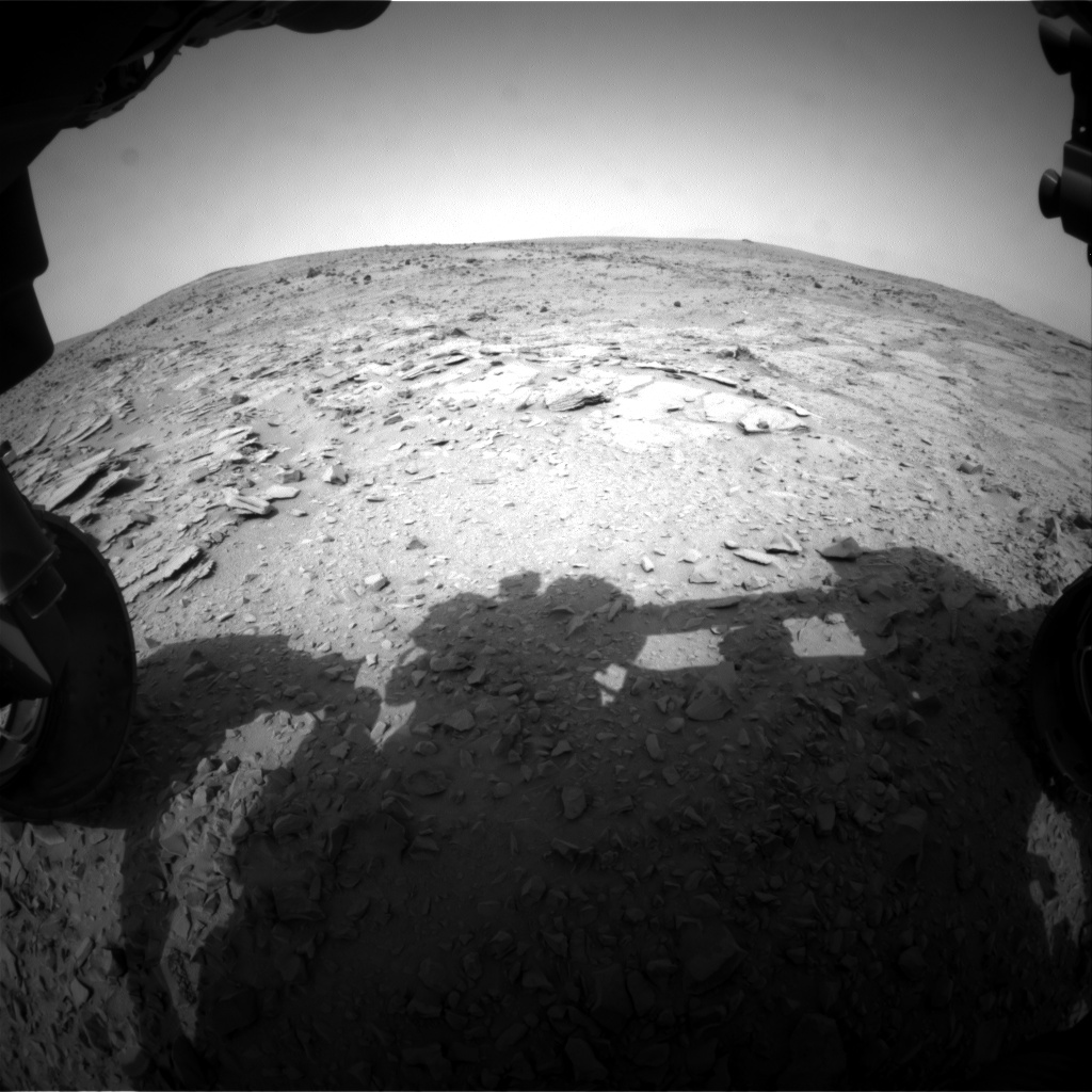 Nasa's Mars rover Curiosity acquired this image using its Front Hazard Avoidance Camera (Front Hazcam) on Sol 313, at drive 658, site number 6