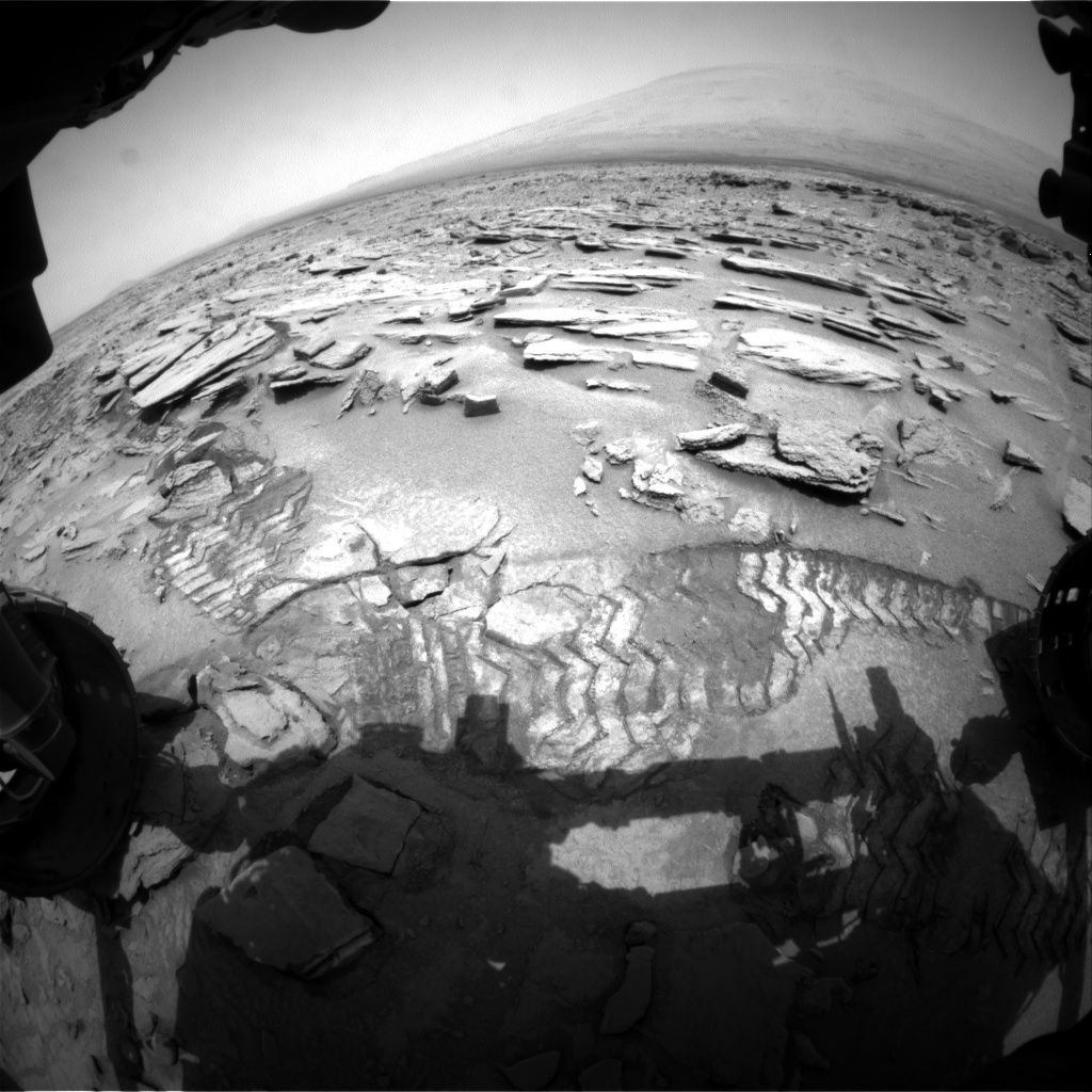 Nasa's Mars rover Curiosity acquired this image using its Front Hazard Avoidance Camera (Front Hazcam) on Sol 313, at drive 704, site number 6