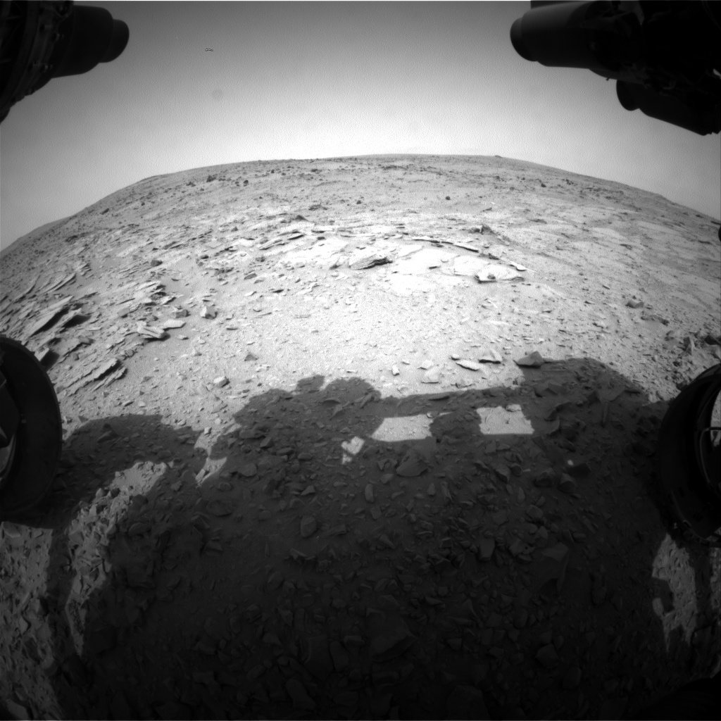 Nasa's Mars rover Curiosity acquired this image using its Front Hazard Avoidance Camera (Front Hazcam) on Sol 313, at drive 658, site number 6