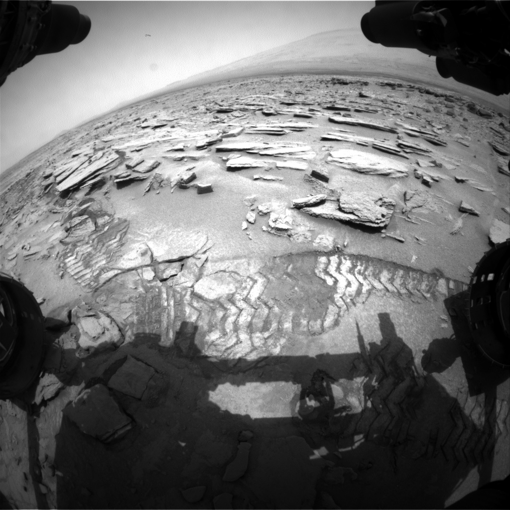 Nasa's Mars rover Curiosity acquired this image using its Front Hazard Avoidance Camera (Front Hazcam) on Sol 313, at drive 704, site number 6