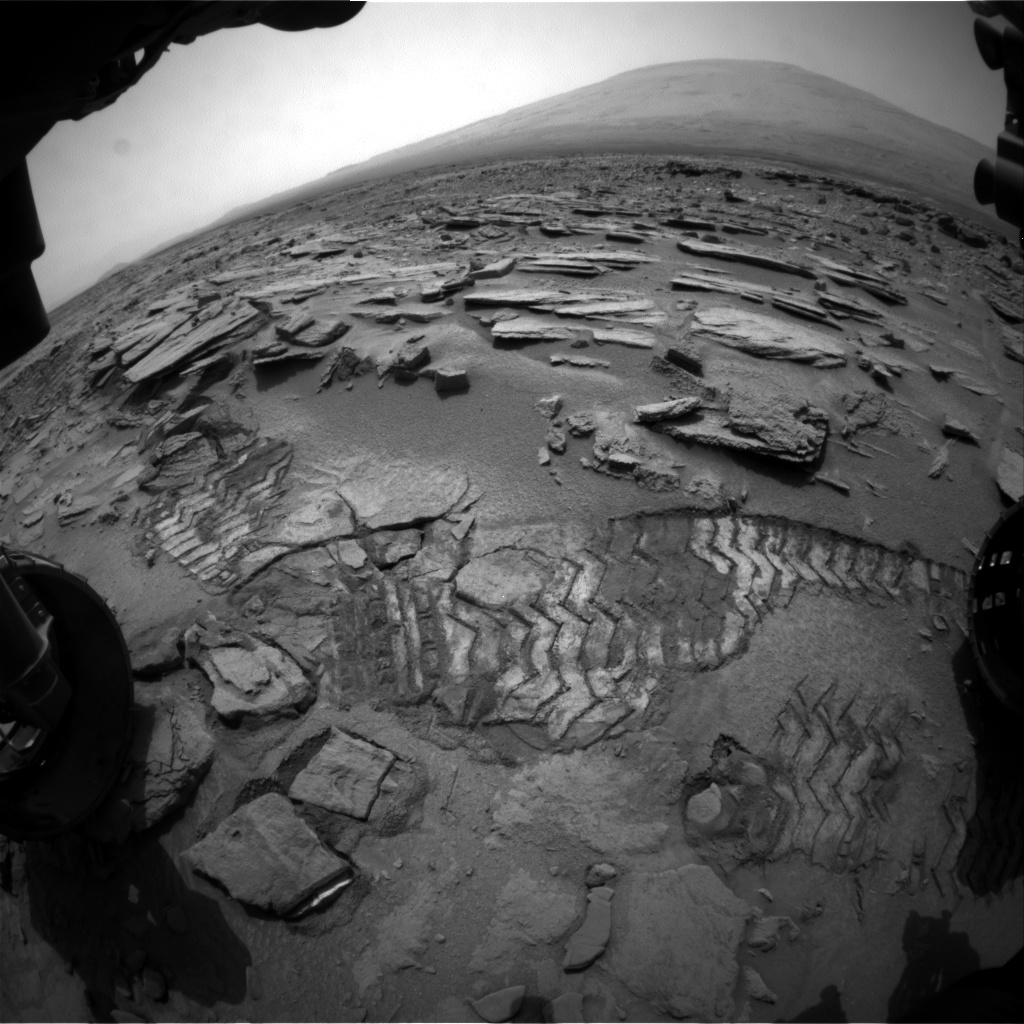 Nasa's Mars rover Curiosity acquired this image using its Front Hazard Avoidance Camera (Front Hazcam) on Sol 314, at drive 704, site number 6