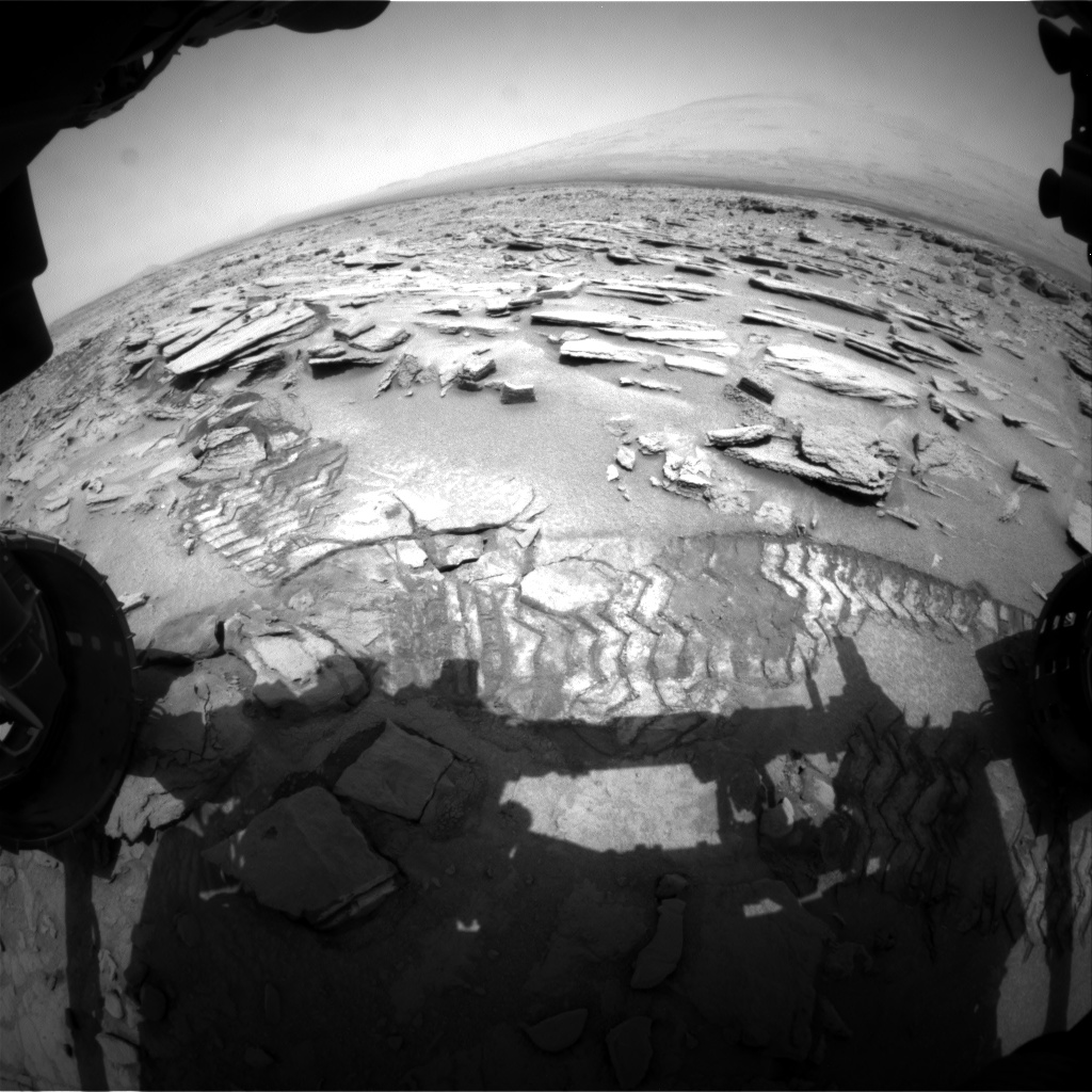 Nasa's Mars rover Curiosity acquired this image using its Front Hazard Avoidance Camera (Front Hazcam) on Sol 317, at drive 716, site number 6