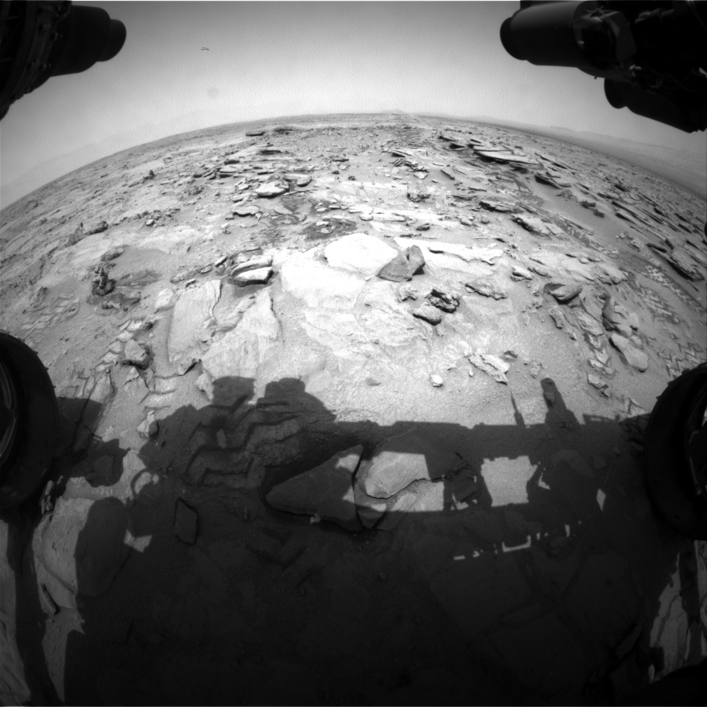Nasa's Mars rover Curiosity acquired this image using its Front Hazard Avoidance Camera (Front Hazcam) on Sol 317, at drive 758, site number 6