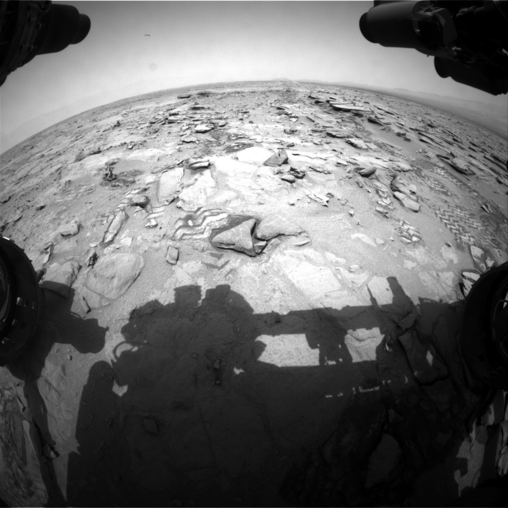 Nasa's Mars rover Curiosity acquired this image using its Front Hazard Avoidance Camera (Front Hazcam) on Sol 317, at drive 764, site number 6