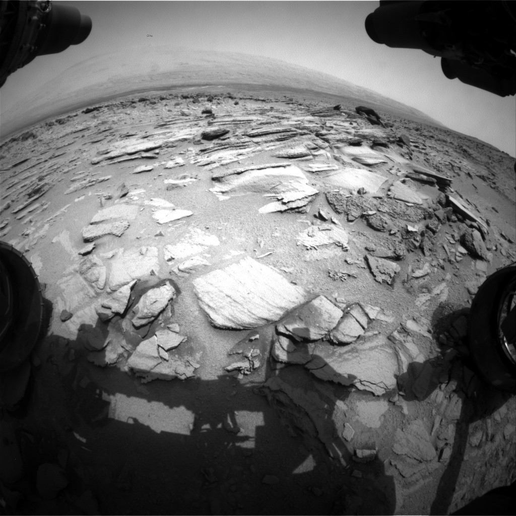 Nasa's Mars rover Curiosity acquired this image using its Front Hazard Avoidance Camera (Front Hazcam) on Sol 317, at drive 804, site number 6