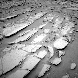 Nasa's Mars rover Curiosity acquired this image using its Left Navigation Camera on Sol 317, at drive 722, site number 6