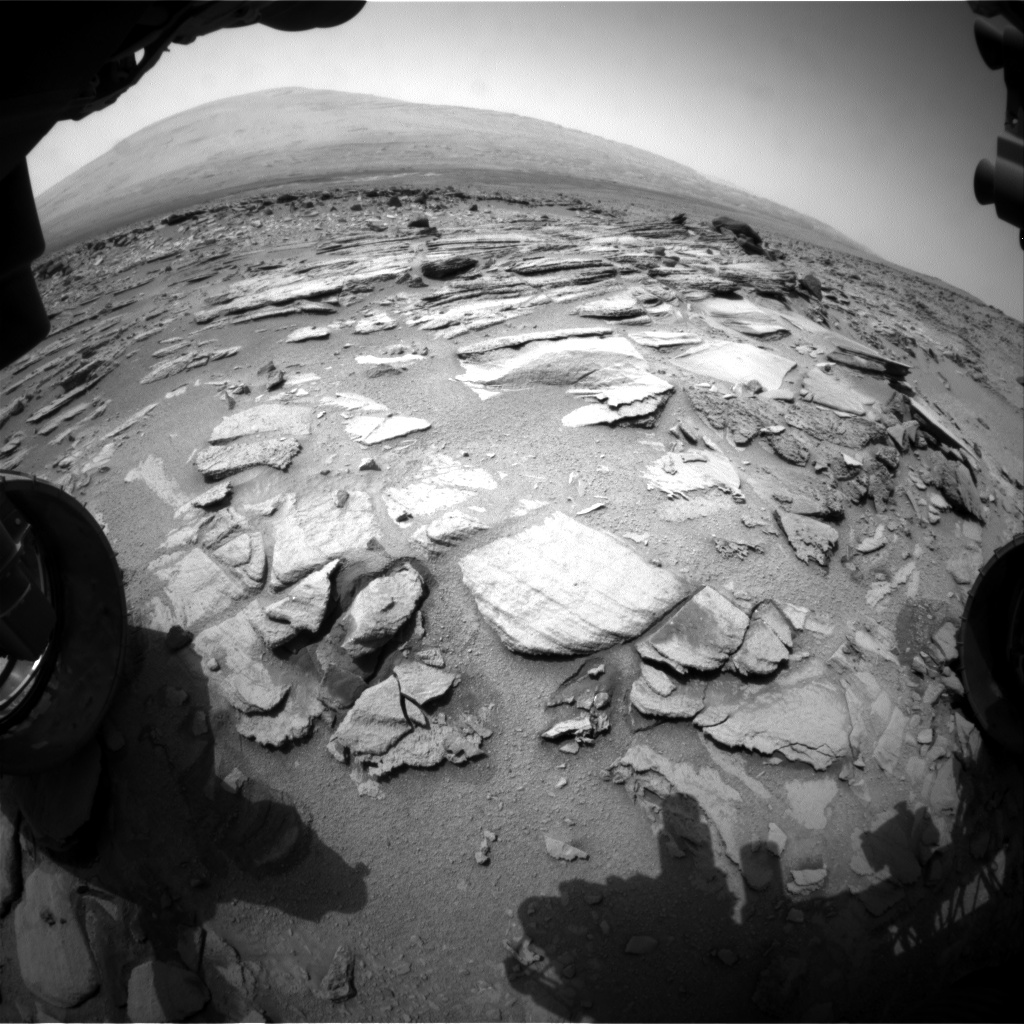 Nasa's Mars rover Curiosity acquired this image using its Front Hazard Avoidance Camera (Front Hazcam) on Sol 321, at drive 804, site number 6