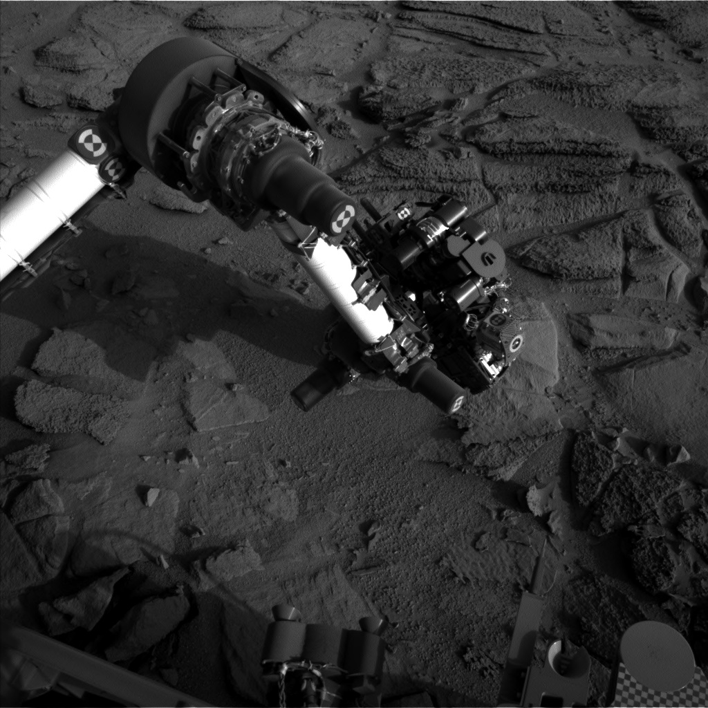 Nasa's Mars rover Curiosity acquired this image using its Left Navigation Camera on Sol 322, at drive 804, site number 6