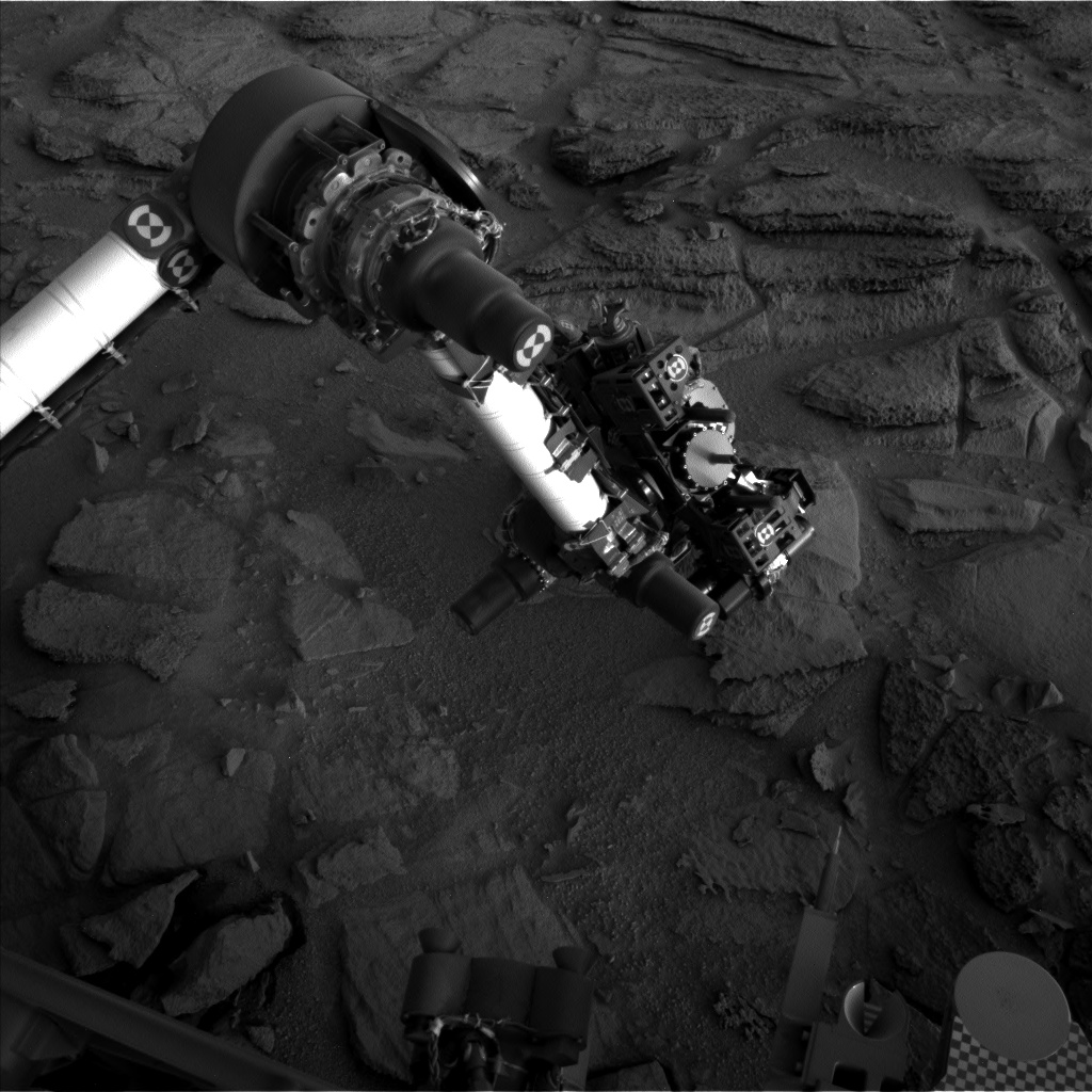 Nasa's Mars rover Curiosity acquired this image using its Left Navigation Camera on Sol 322, at drive 804, site number 6