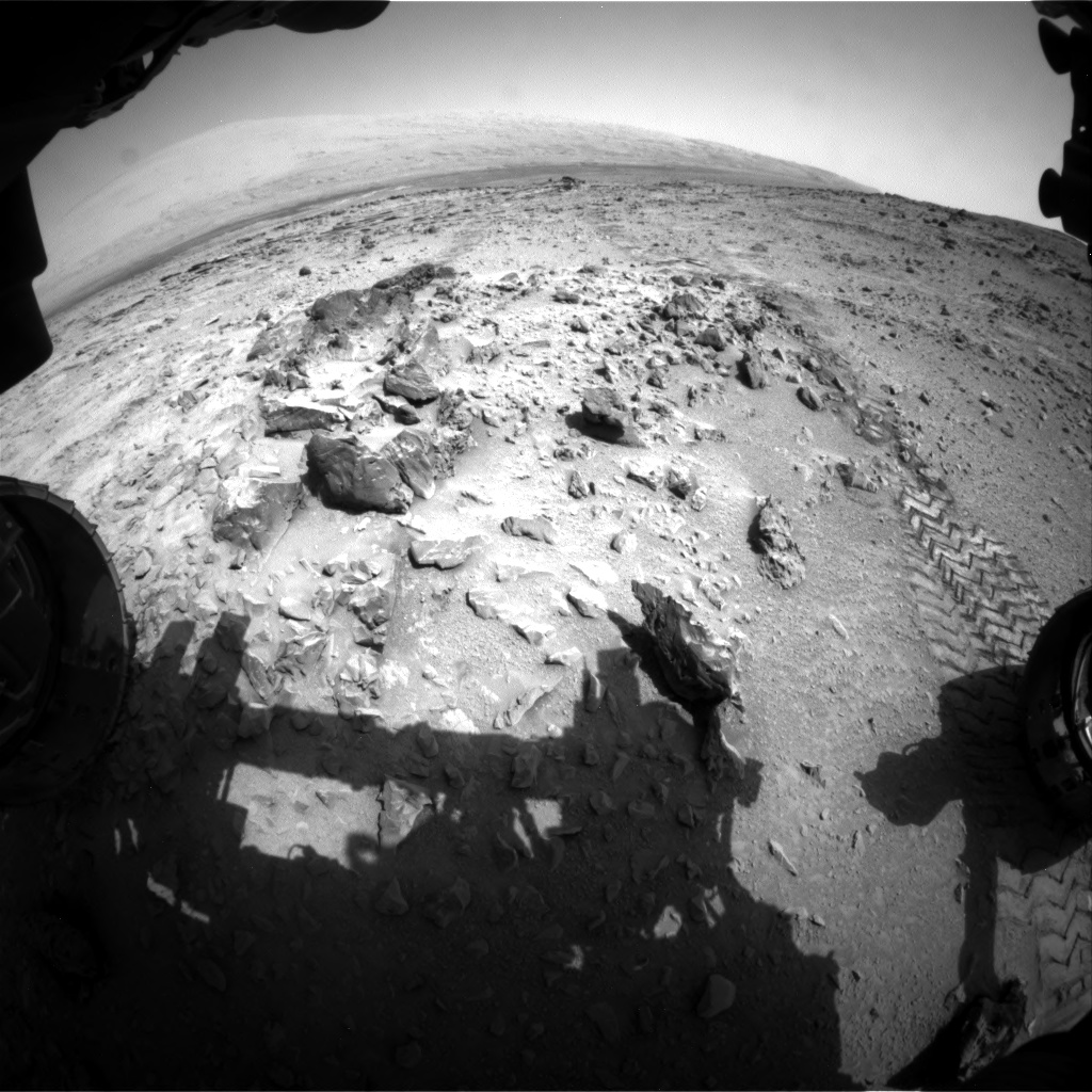 Nasa's Mars rover Curiosity acquired this image using its Front Hazard Avoidance Camera (Front Hazcam) on Sol 324, at drive 0, site number 7