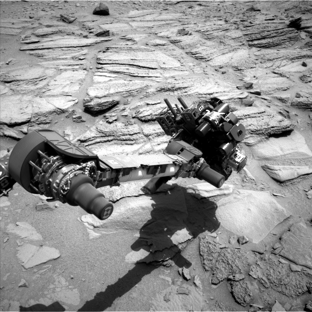 Nasa's Mars rover Curiosity acquired this image using its Left Navigation Camera on Sol 324, at drive 804, site number 6