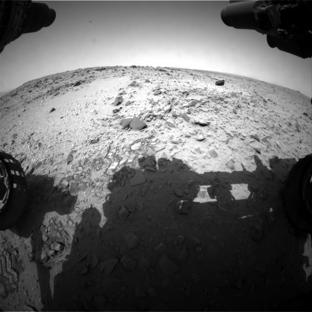 Nasa's Mars rover Curiosity acquired this image using its Front Hazard Avoidance Camera (Front Hazcam) on Sol 328, at drive 136, site number 7
