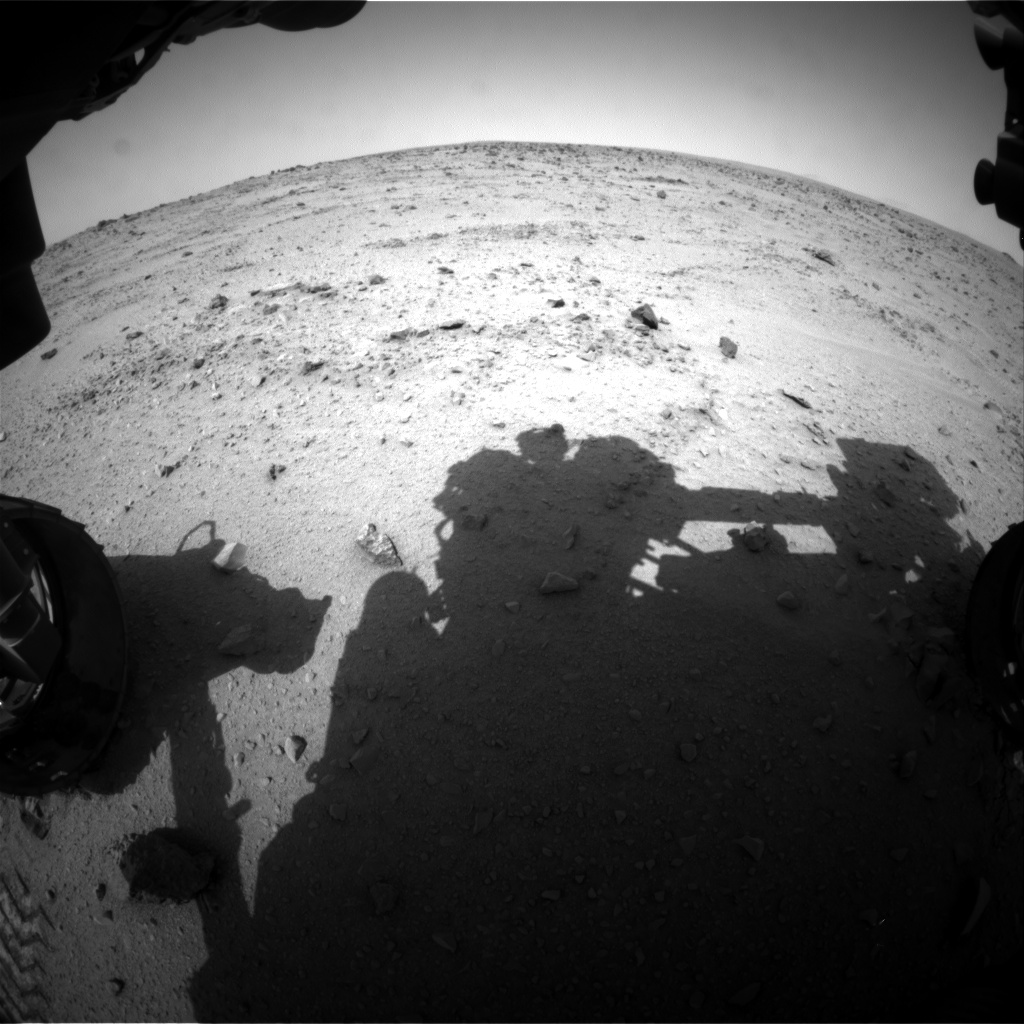 Nasa's Mars rover Curiosity acquired this image using its Front Hazard Avoidance Camera (Front Hazcam) on Sol 331, at drive 270, site number 7