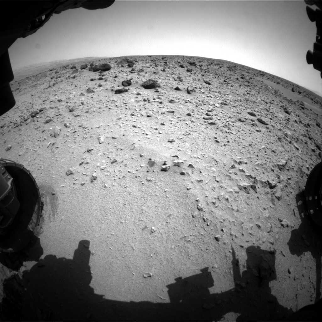 Nasa's Mars rover Curiosity acquired this image using its Front Hazard Avoidance Camera (Front Hazcam) on Sol 331, at drive 368, site number 7