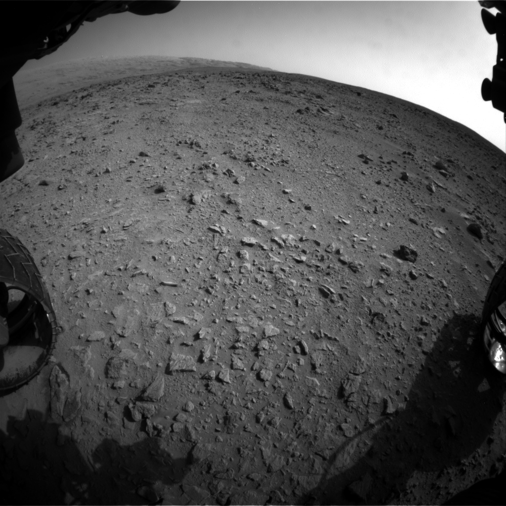 Nasa's Mars rover Curiosity acquired this image using its Front Hazard Avoidance Camera (Front Hazcam) on Sol 333, at drive 0, site number 8
