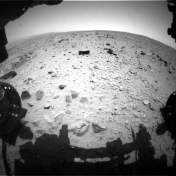 Nasa's Mars rover Curiosity acquired this image using its Front Hazard Avoidance Camera (Front Hazcam) on Sol 335, at drive 132, site number 8