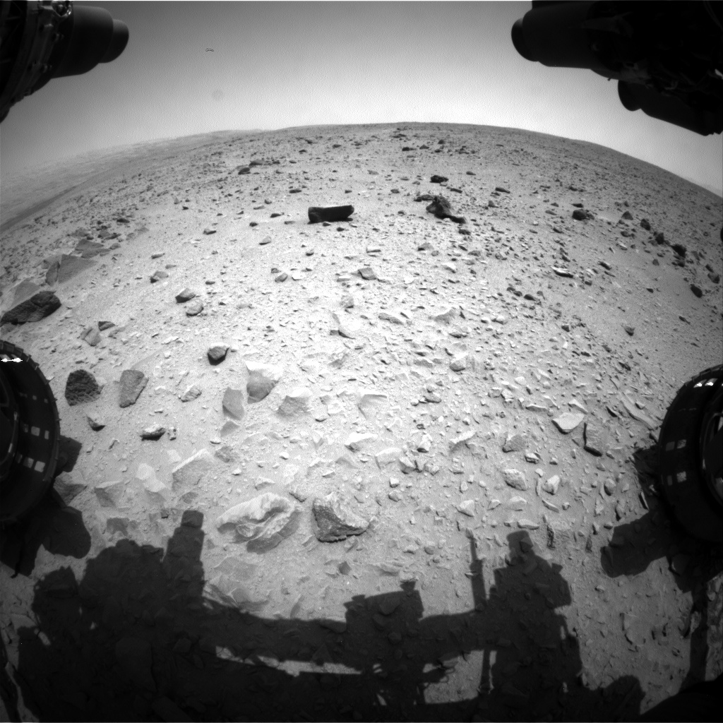 Nasa's Mars rover Curiosity acquired this image using its Front Hazard Avoidance Camera (Front Hazcam) on Sol 335, at drive 132, site number 8