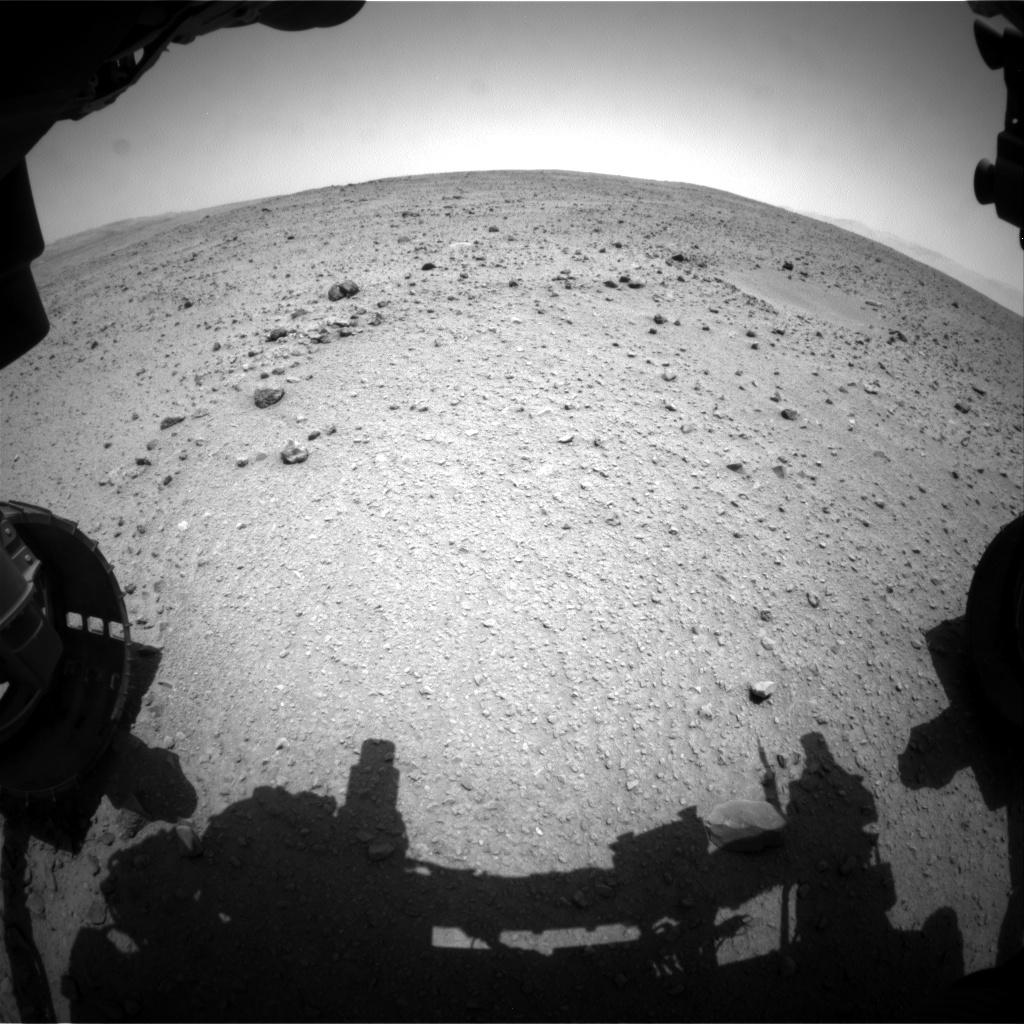Nasa's Mars rover Curiosity acquired this image using its Front Hazard Avoidance Camera (Front Hazcam) on Sol 336, at drive 234, site number 8