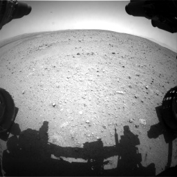 Nasa's Mars rover Curiosity acquired this image using its Front Hazard Avoidance Camera (Front Hazcam) on Sol 338, at drive 610, site number 8
