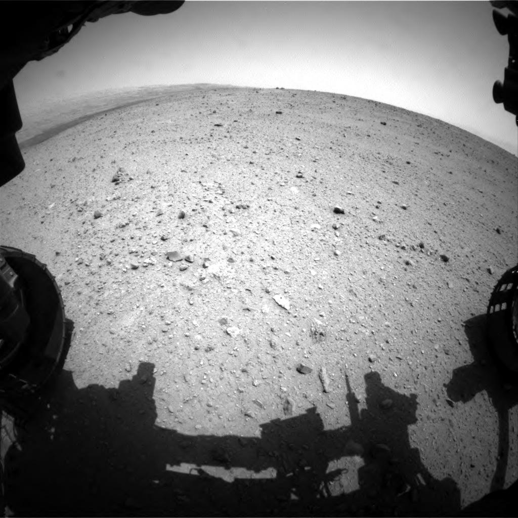 Nasa's Mars rover Curiosity acquired this image using its Front Hazard Avoidance Camera (Front Hazcam) on Sol 342, at drive 222, site number 9
