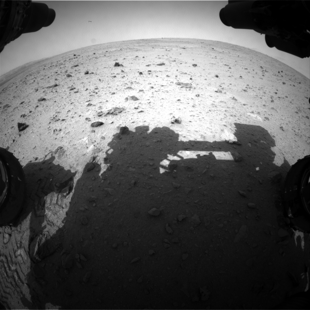 Nasa's Mars rover Curiosity acquired this image using its Front Hazard Avoidance Camera (Front Hazcam) on Sol 342, at drive 0, site number 9