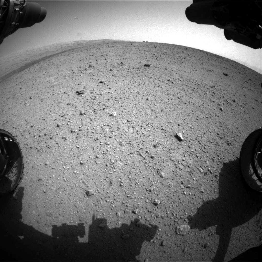 Nasa's Mars rover Curiosity acquired this image using its Front Hazard Avoidance Camera (Front Hazcam) on Sol 342, at drive 236, site number 9
