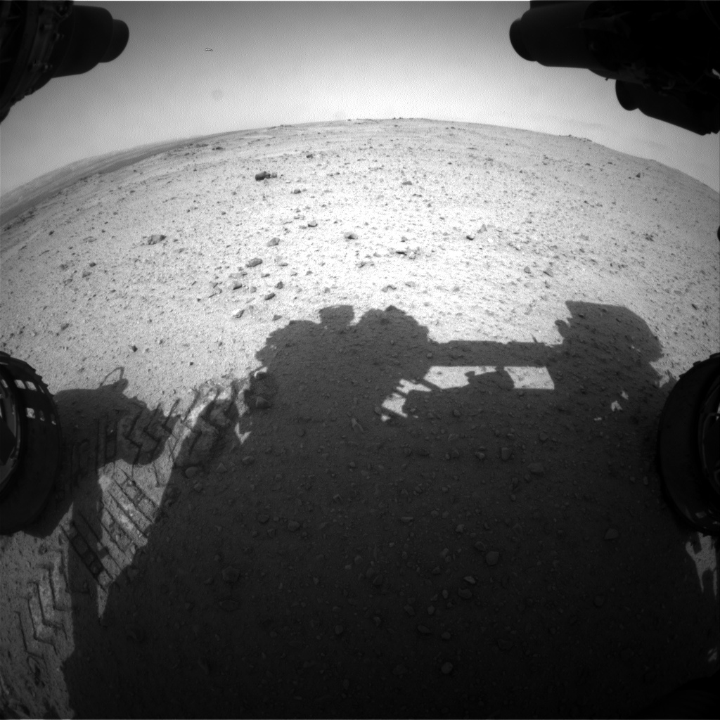 Nasa's Mars rover Curiosity acquired this image using its Front Hazard Avoidance Camera (Front Hazcam) on Sol 344, at drive 366, site number 9