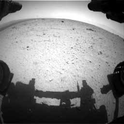 Nasa's Mars rover Curiosity acquired this image using its Front Hazard Avoidance Camera (Front Hazcam) on Sol 344, at drive 762, site number 9