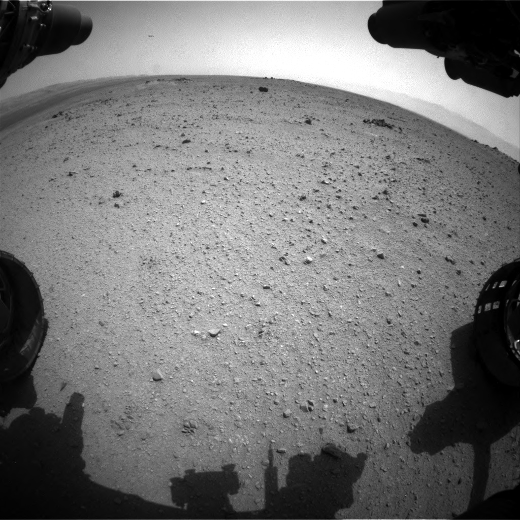 Nasa's Mars rover Curiosity acquired this image using its Front Hazard Avoidance Camera (Front Hazcam) on Sol 344, at drive 0, site number 10