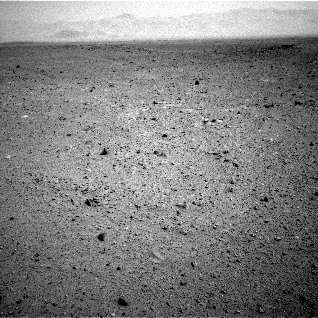 Nasa's Mars rover Curiosity acquired this image using its Left Navigation Camera on Sol 345, at drive 0, site number 10