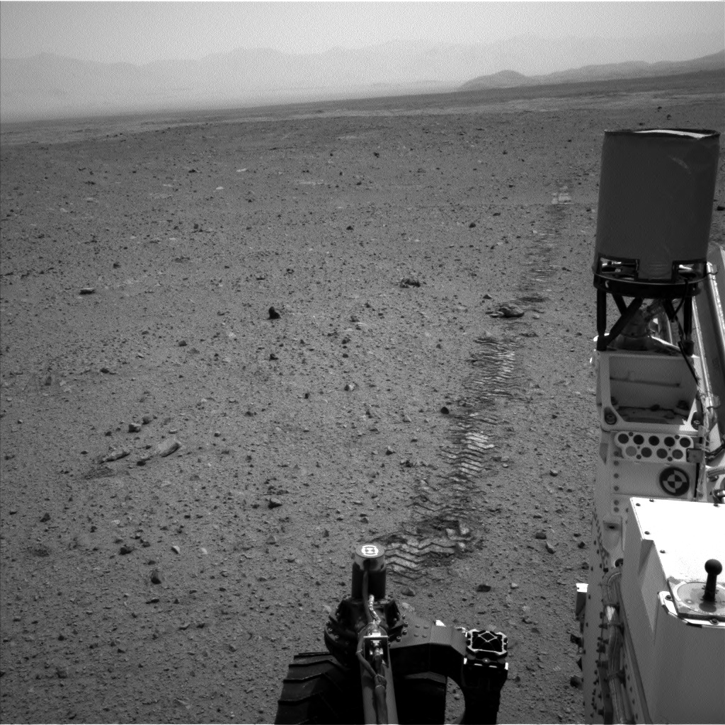 Nasa's Mars rover Curiosity acquired this image using its Left Navigation Camera on Sol 345, at drive 0, site number 10
