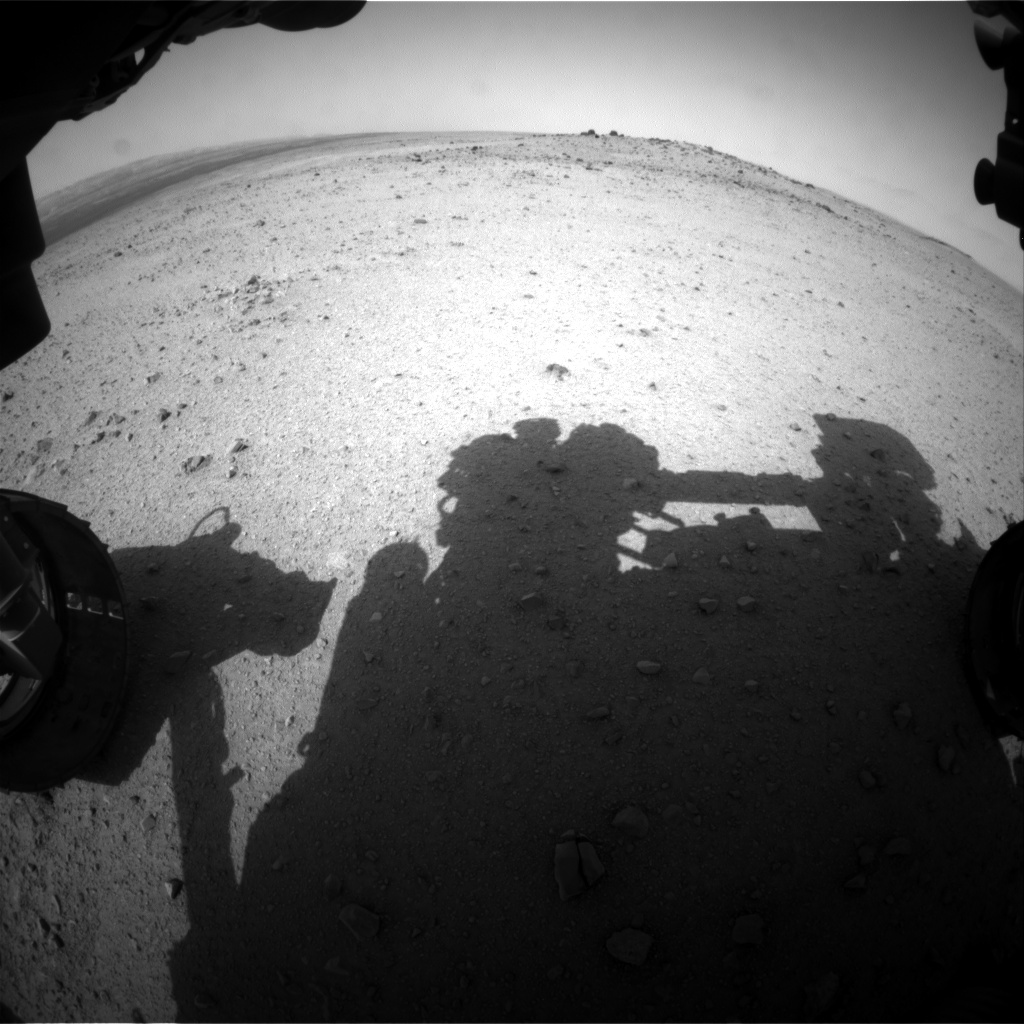 Nasa's Mars rover Curiosity acquired this image using its Front Hazard Avoidance Camera (Front Hazcam) on Sol 346, at drive 288, site number 10
