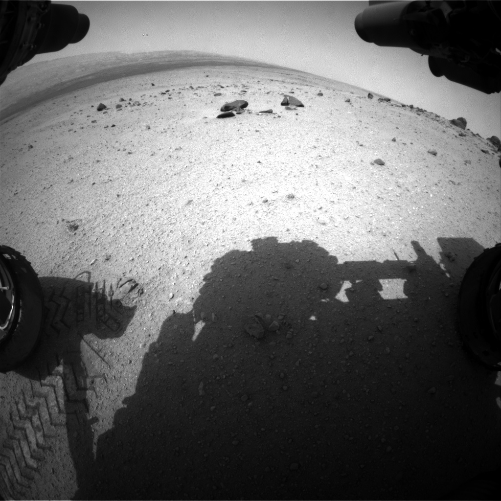 Nasa's Mars rover Curiosity acquired this image using its Front Hazard Avoidance Camera (Front Hazcam) on Sol 348, at drive 508, site number 10