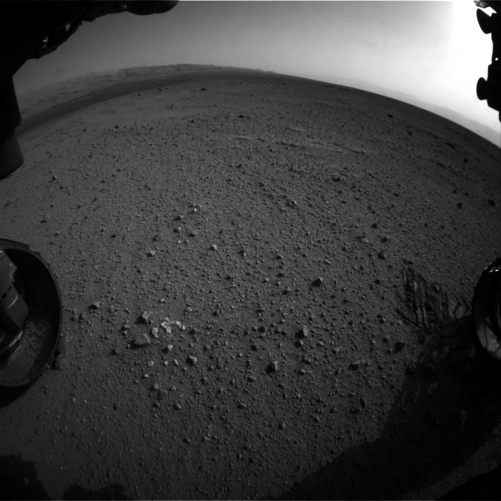 Nasa's Mars rover Curiosity acquired this image using its Front Hazard Avoidance Camera (Front Hazcam) on Sol 349, at drive 0, site number 11