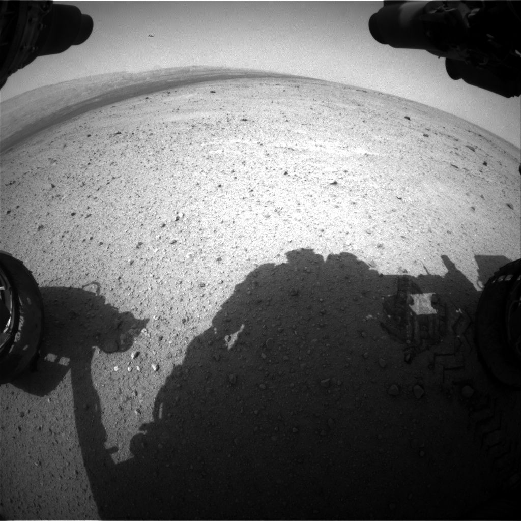 Nasa's Mars rover Curiosity acquired this image using its Front Hazard Avoidance Camera (Front Hazcam) on Sol 350, at drive 0, site number 11