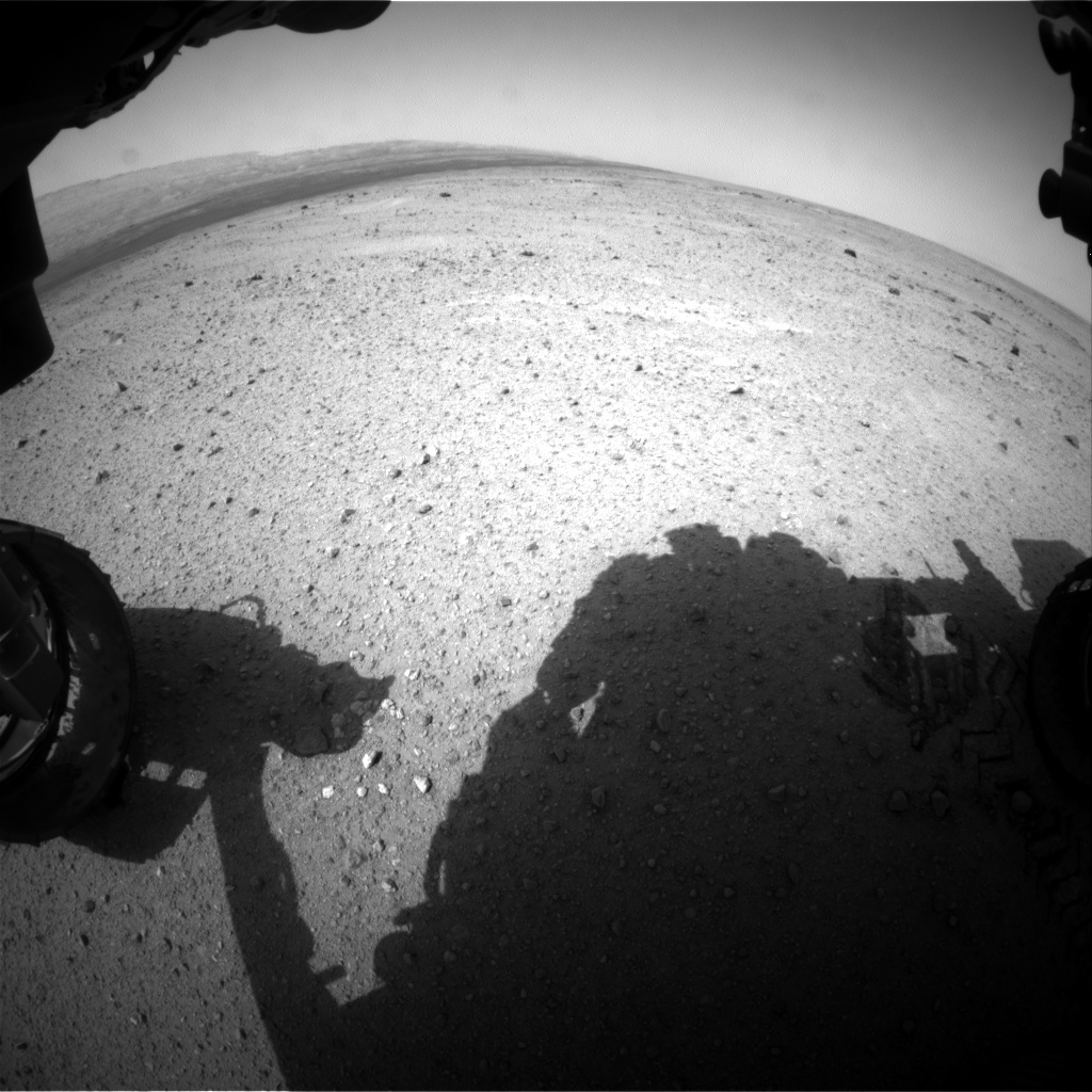 Nasa's Mars rover Curiosity acquired this image using its Front Hazard Avoidance Camera (Front Hazcam) on Sol 351, at drive 0, site number 11
