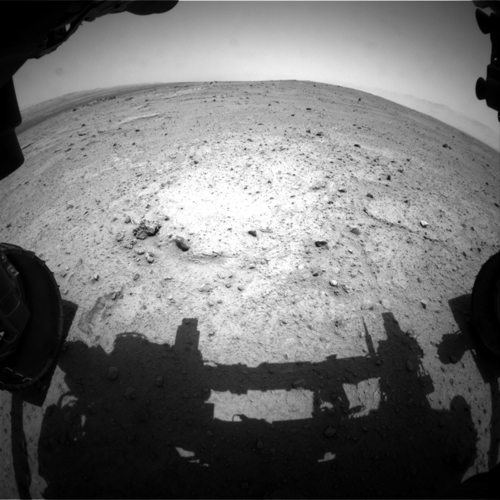 Nasa's Mars rover Curiosity acquired this image using its Front Hazard Avoidance Camera (Front Hazcam) on Sol 351, at drive 302, site number 11