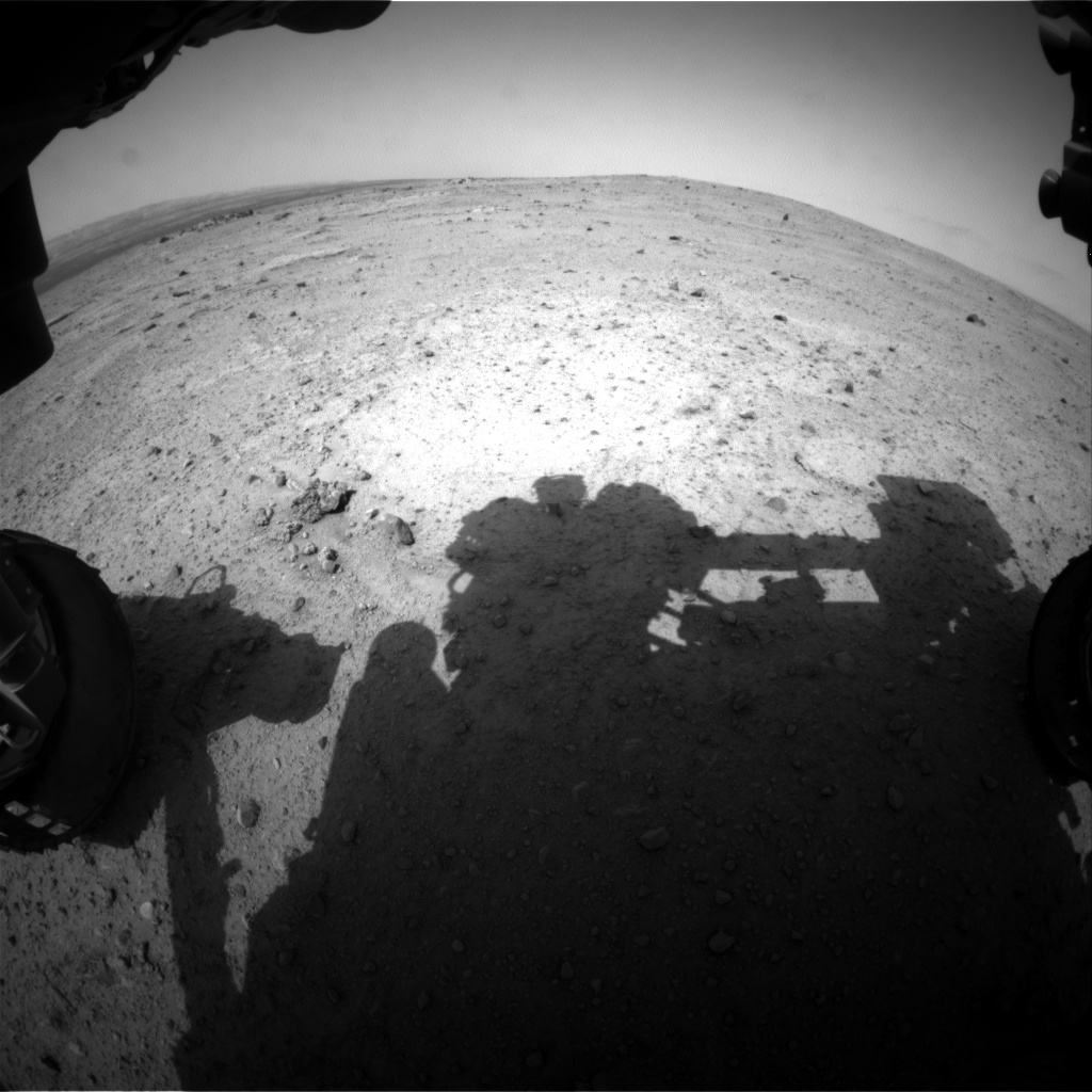 Nasa's Mars rover Curiosity acquired this image using its Front Hazard Avoidance Camera (Front Hazcam) on Sol 352, at drive 302, site number 11