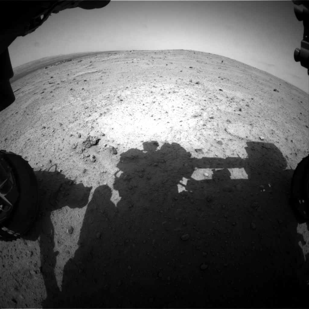 Nasa's Mars rover Curiosity acquired this image using its Front Hazard Avoidance Camera (Front Hazcam) on Sol 353, at drive 302, site number 11