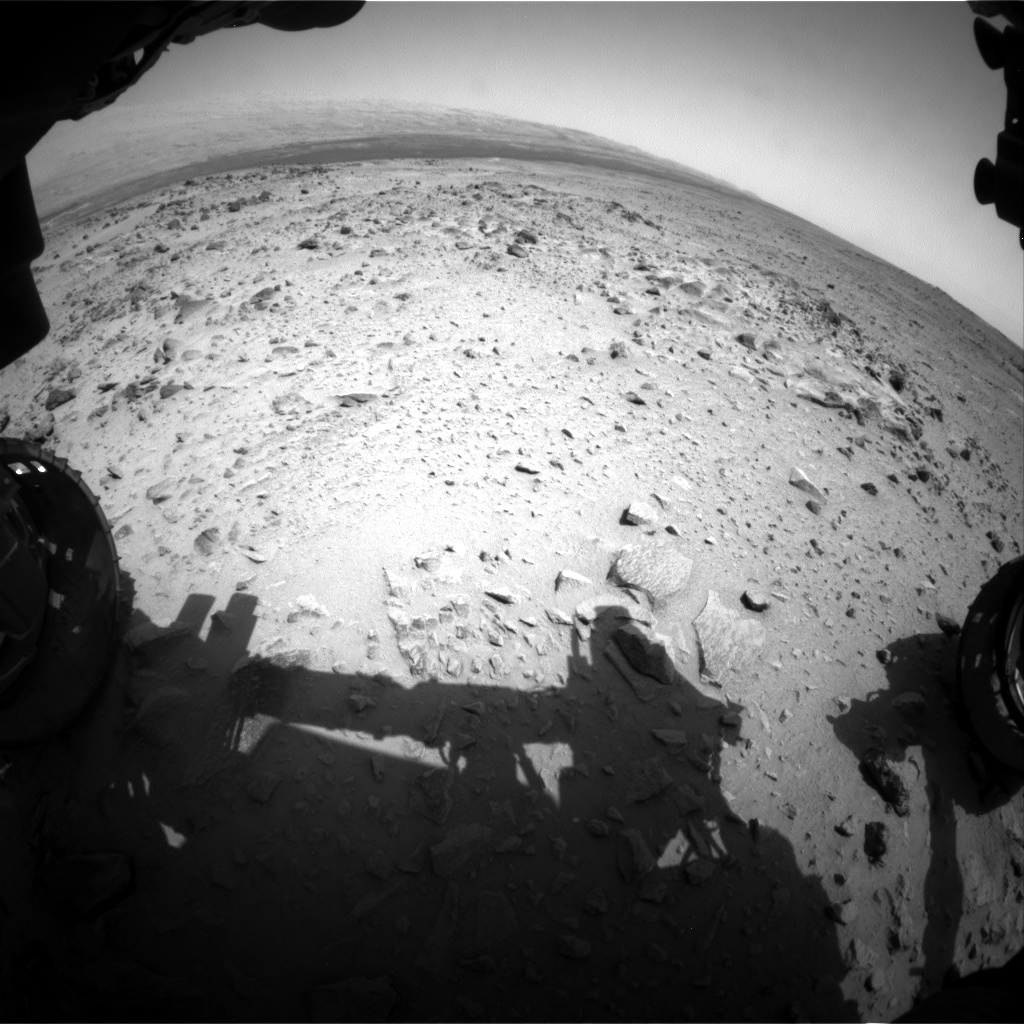 Nasa's Mars rover Curiosity acquired this image using its Front Hazard Avoidance Camera (Front Hazcam) on Sol 358, at drive 856, site number 11