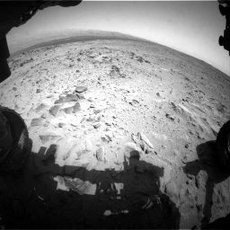 Nasa's Mars rover Curiosity acquired this image using its Front Hazard Avoidance Camera (Front Hazcam) on Sol 358, at drive 874, site number 11