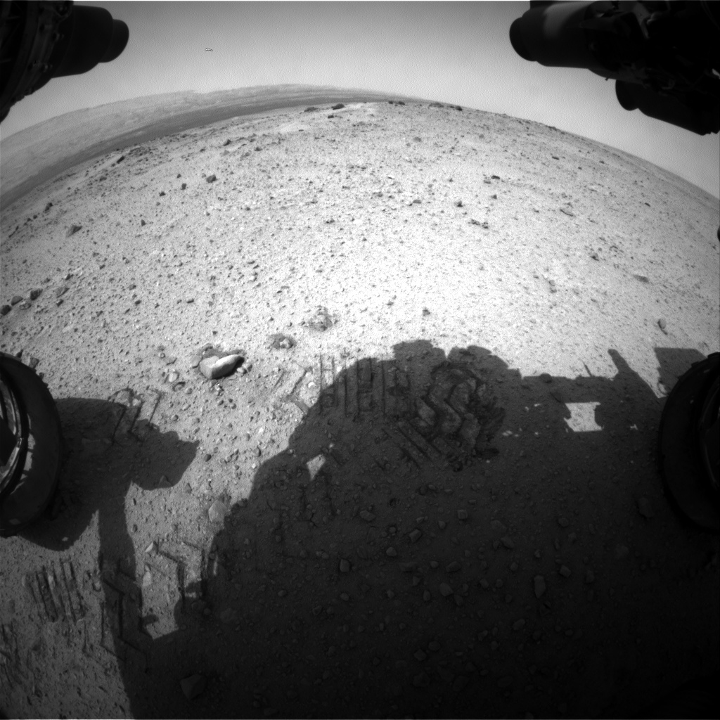Nasa's Mars rover Curiosity acquired this image using its Front Hazard Avoidance Camera (Front Hazcam) on Sol 358, at drive 748, site number 11