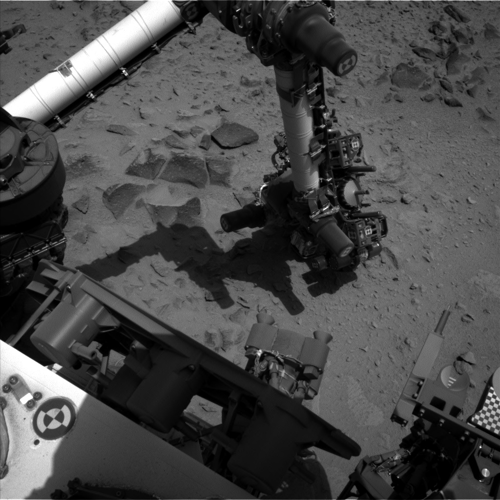 Nasa's Mars rover Curiosity acquired this image using its Left Navigation Camera on Sol 360, at drive 0, site number 12
