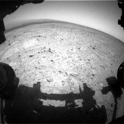 Nasa's Mars rover Curiosity acquired this image using its Front Hazard Avoidance Camera (Front Hazcam) on Sol 361, at drive 234, site number 12
