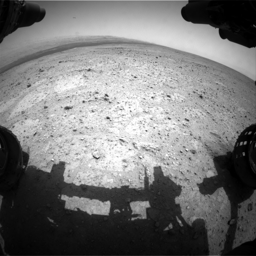 Nasa's Mars rover Curiosity acquired this image using its Front Hazard Avoidance Camera (Front Hazcam) on Sol 361, at drive 244, site number 12