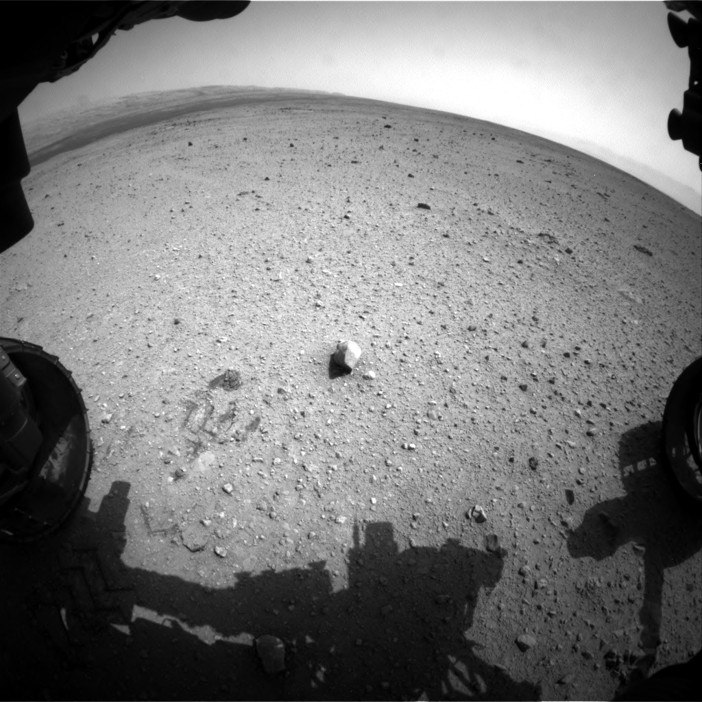 Nasa's Mars rover Curiosity acquired this image using its Front Hazard Avoidance Camera (Front Hazcam) on Sol 363, at drive 560, site number 12