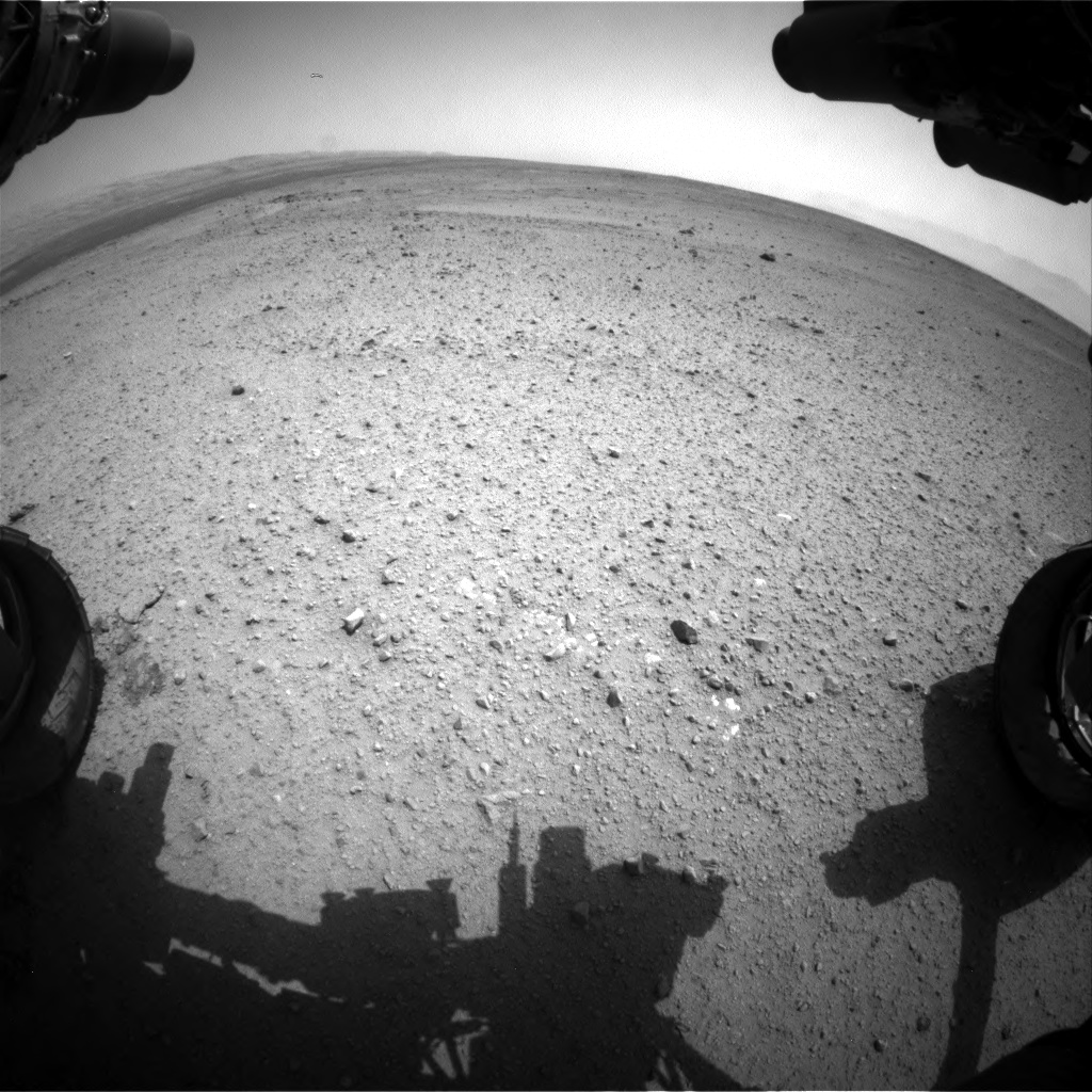Nasa's Mars rover Curiosity acquired this image using its Front Hazard Avoidance Camera (Front Hazcam) on Sol 365, at drive 690, site number 12